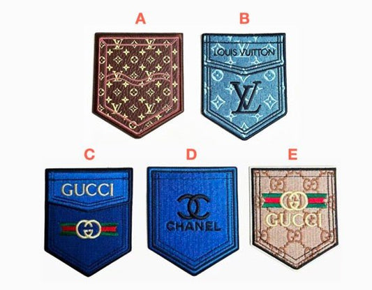 Embroidery Pocket Patches Custom Clothing Jackets - mingfabricstore
