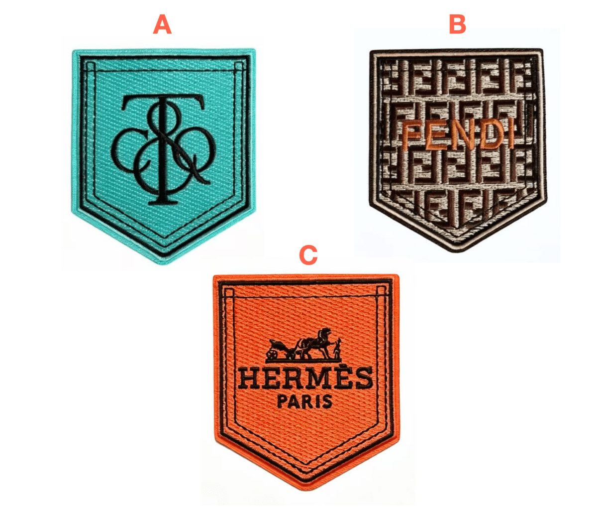 Embroidery Pocket Patches Custom Clothing Jackets - mingfabricstore
