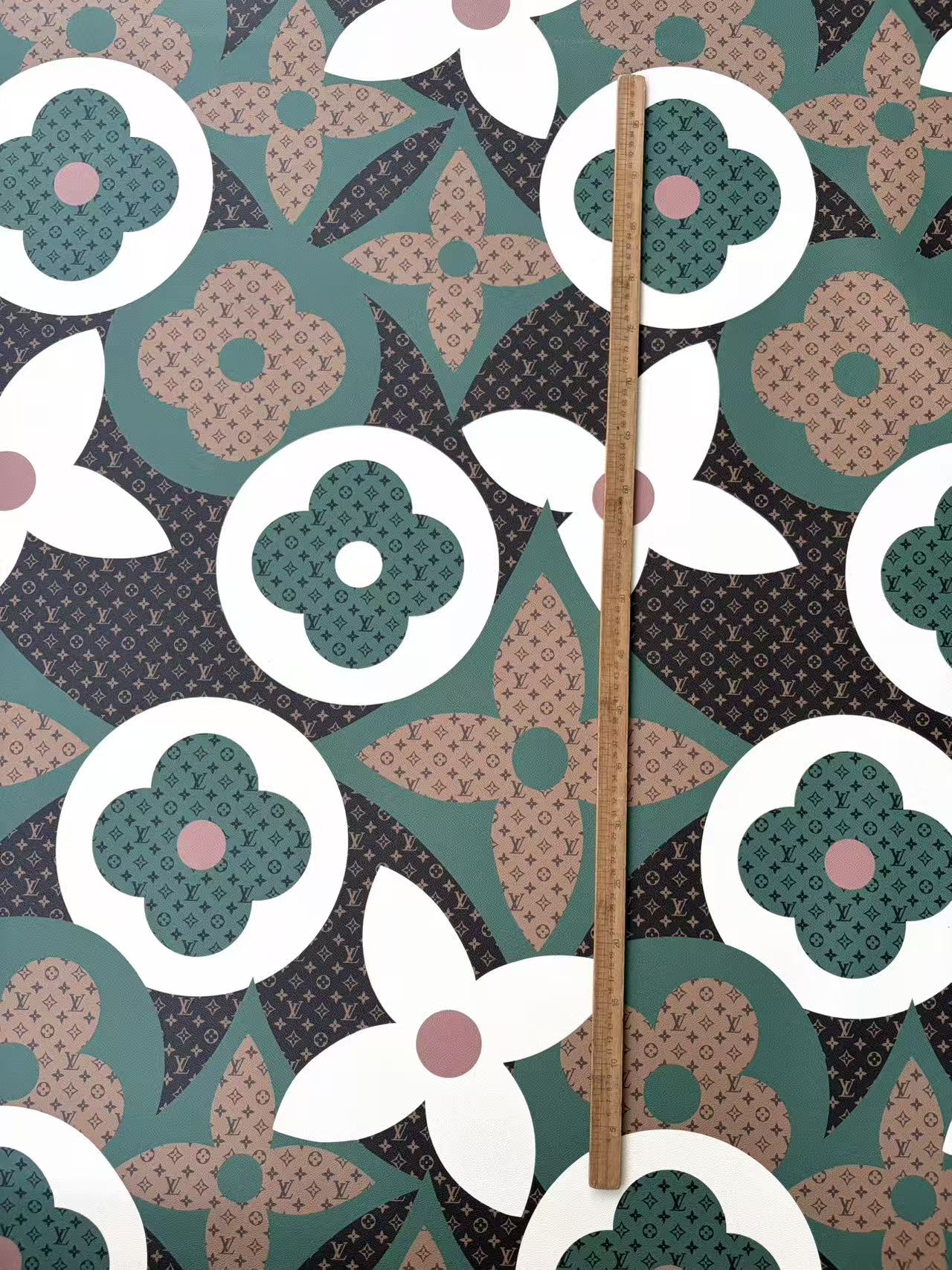 Big Monogram Louis Vuitton DIY Custom Leather Sheet for Upholstery