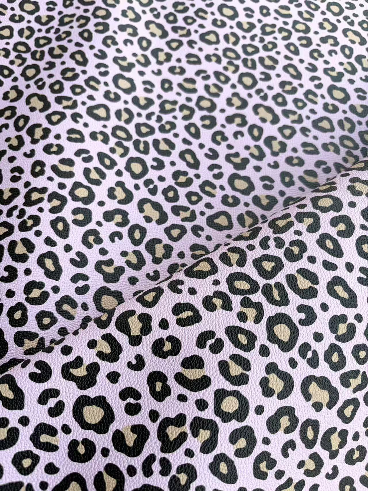 Pink Leopard Leather Sheet for Boujee Custom Crafts Projects
