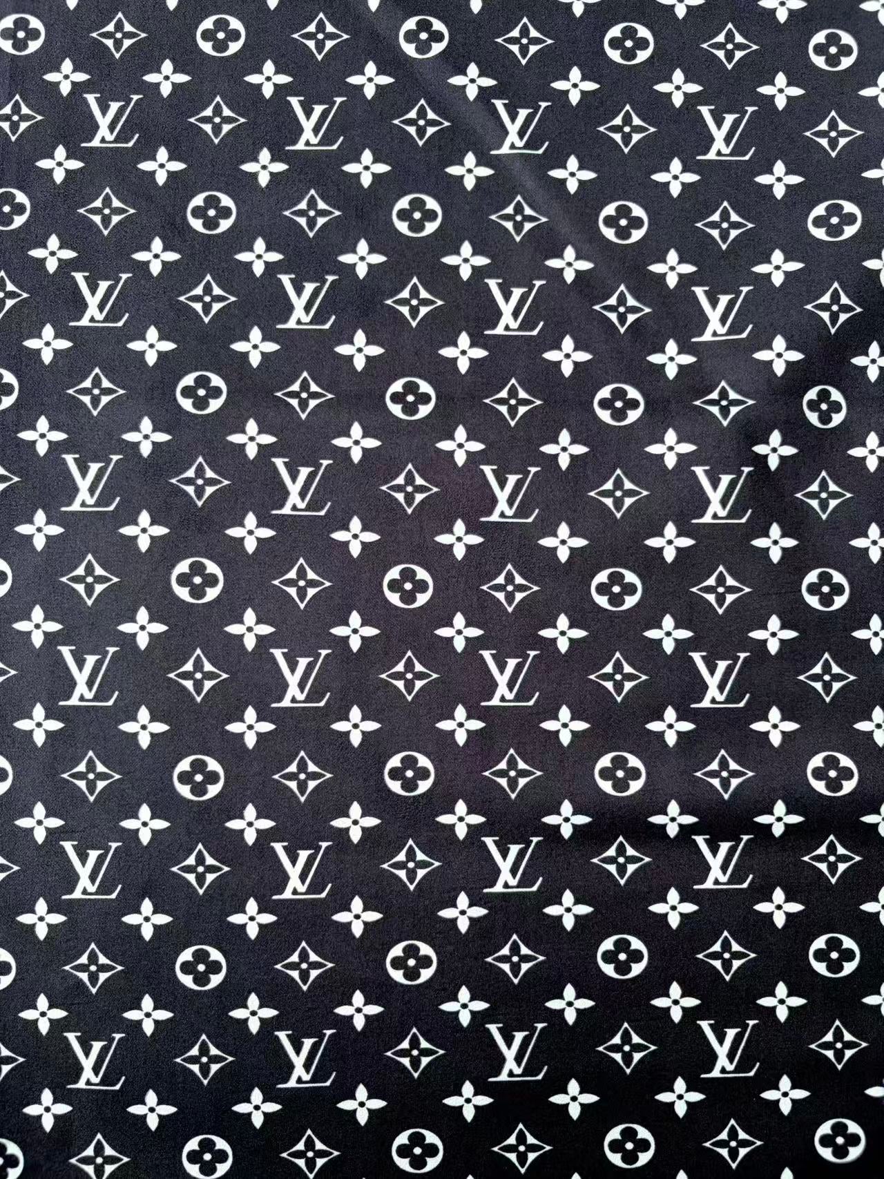Black LV Stretchy Fabric Speaker Pod Cover Suede Fabric