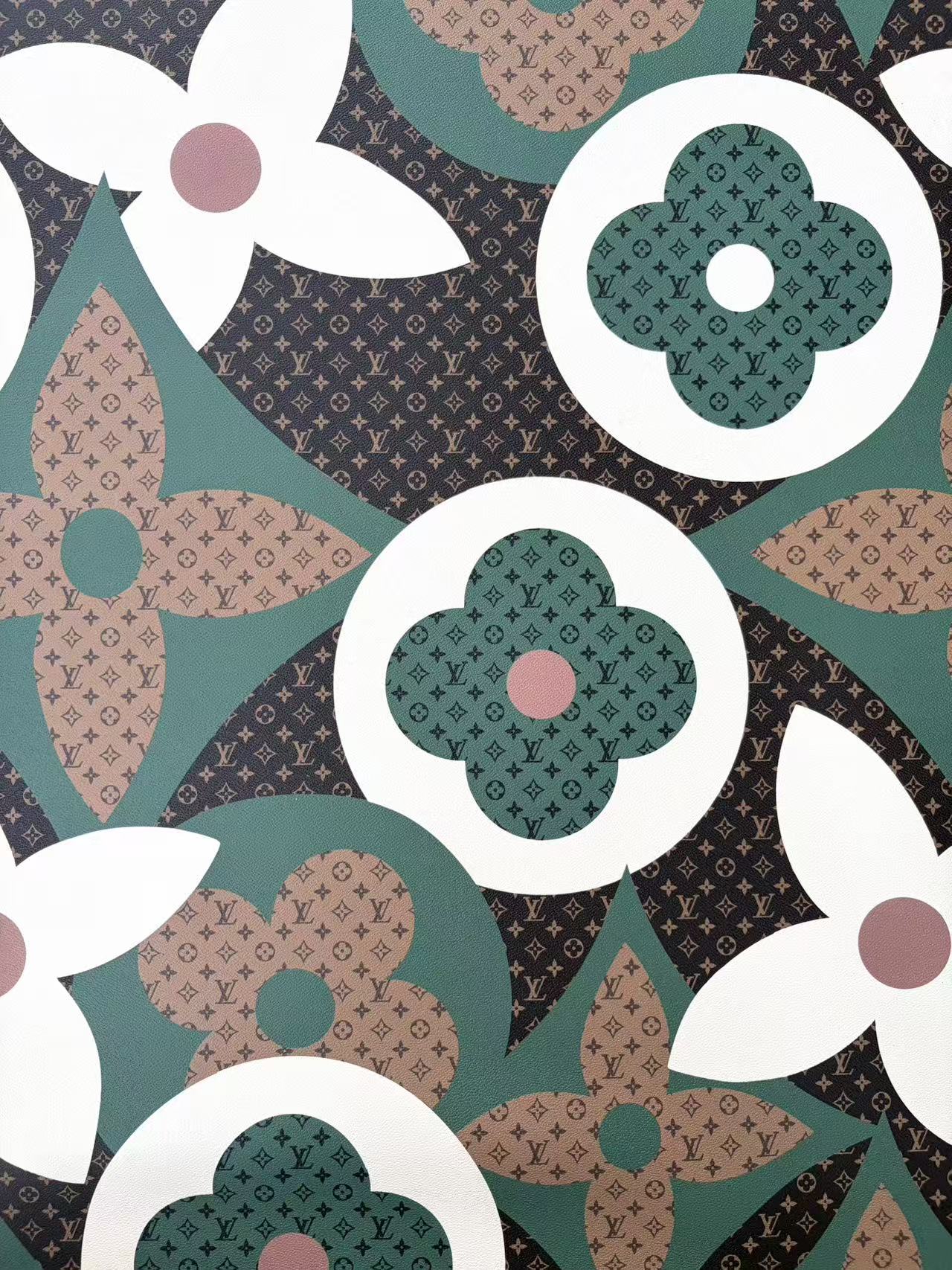 Big Monogram Louis Vuitton DIY Custom Leather Sheet for Upholstery