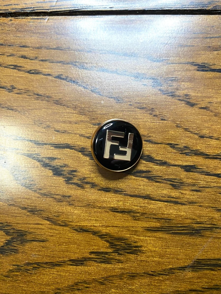 Fendi FF Button for Custom Handmade Bespoke Apparel Accessory - mingfabricstore