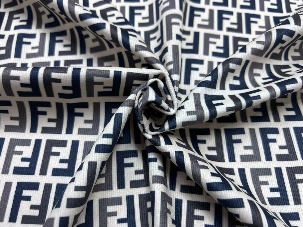 Fendi Italy FF Apparel Sewing Corduroy Designer Inspired Fabric Sold by Yard - mingfabricstore