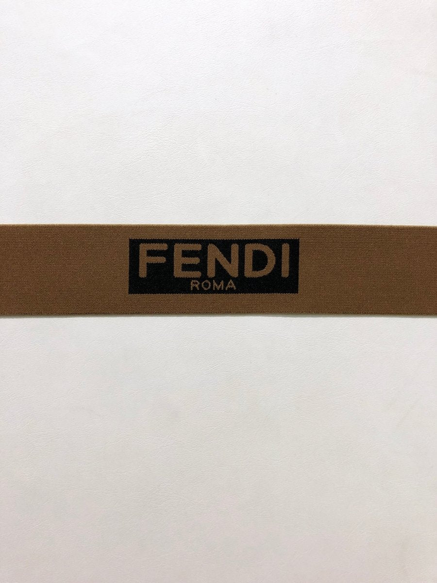 Fendi Roma Tan Elastic Straps - mingfabricstore