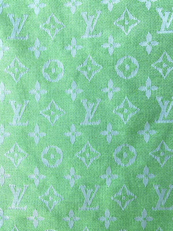 Fresh Green Louis Vuitton Designer Fabric for Summer Clothing - mingfabricstore
