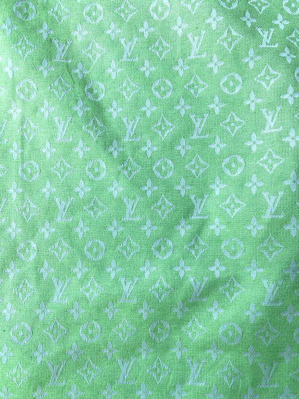 Fresh Green Louis Vuitton Designer Fabric for Summer Clothing - mingfabricstore