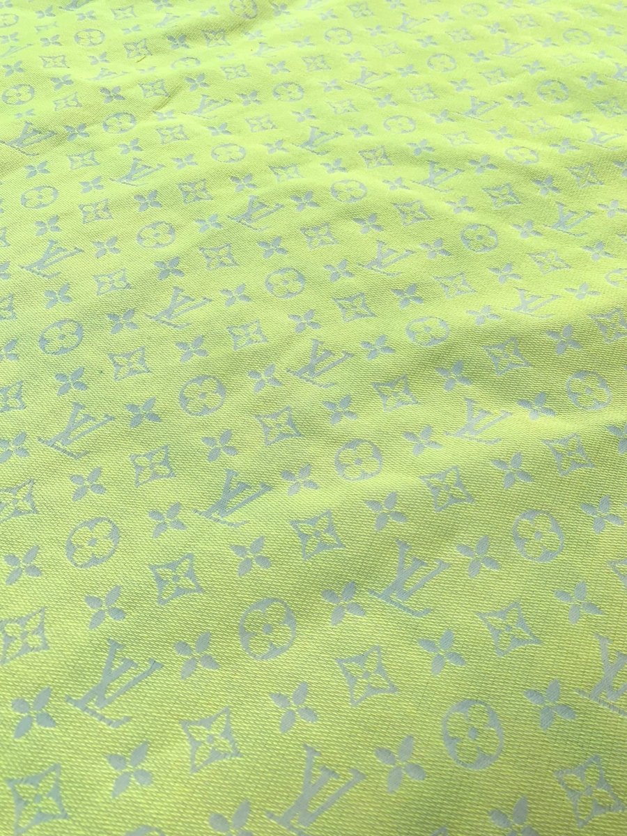 Fresh Yellow Summer LV Cotton Fabric for Clothing - mingfabricstore