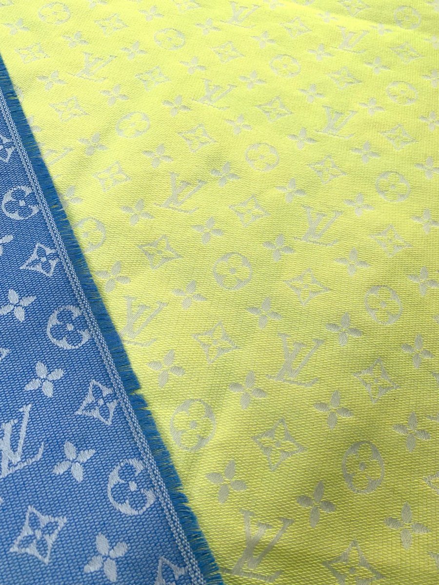 Fresh Yellow Summer LV Cotton Fabric for Clothing - mingfabricstore
