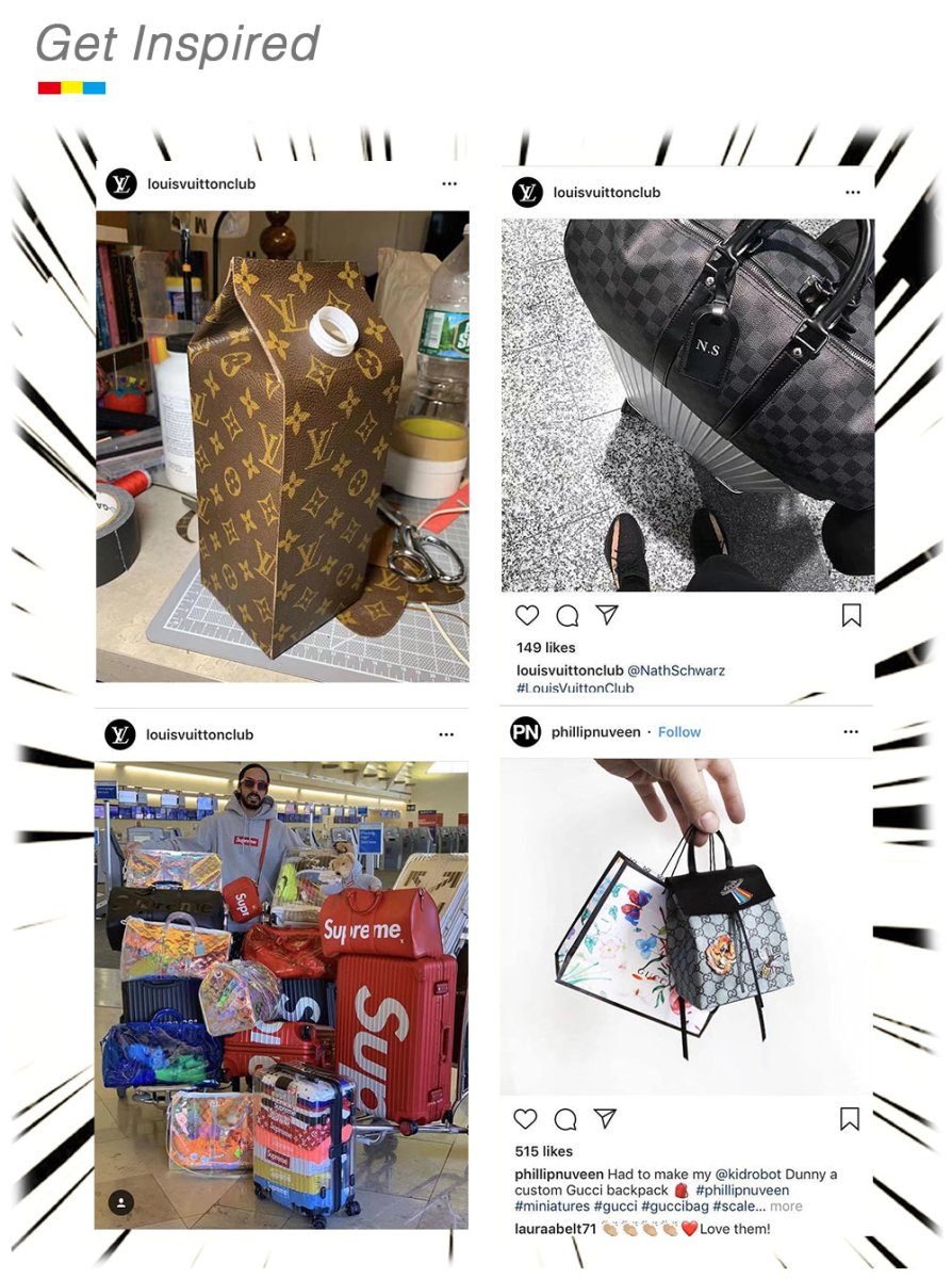 GG Black Gucci vinyl Leather fabric for Bag - mingfabricstore