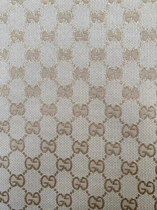Gold Gucci Cotton Jacquard Fabric for Custom Clothing - mingfabricstore