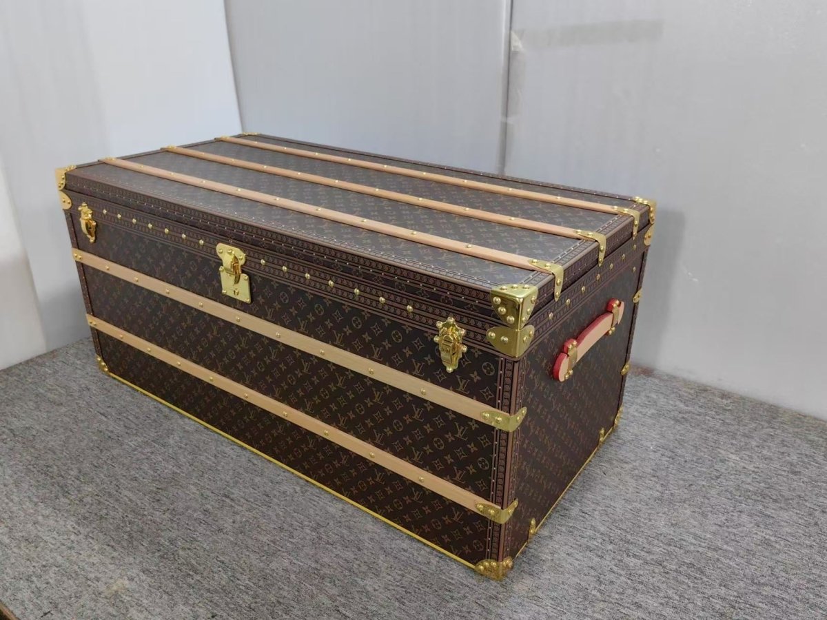 Gold LV Louis Vuitton Trunk Table Accessory for Handmade Custom Homedecor Accessories - mingfabricstore