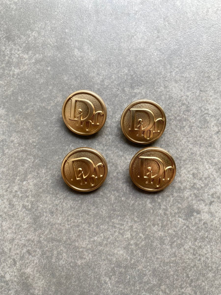 Golden Dior Button Clothing Accessory for Custom Apparel Bespoke DIY Crafts - mingfabricstore