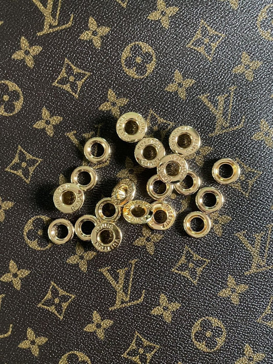 Golden LV Louis Vuitton Eyelet Bag Accessory for Custom Bag Repair DIY - mingfabricstore