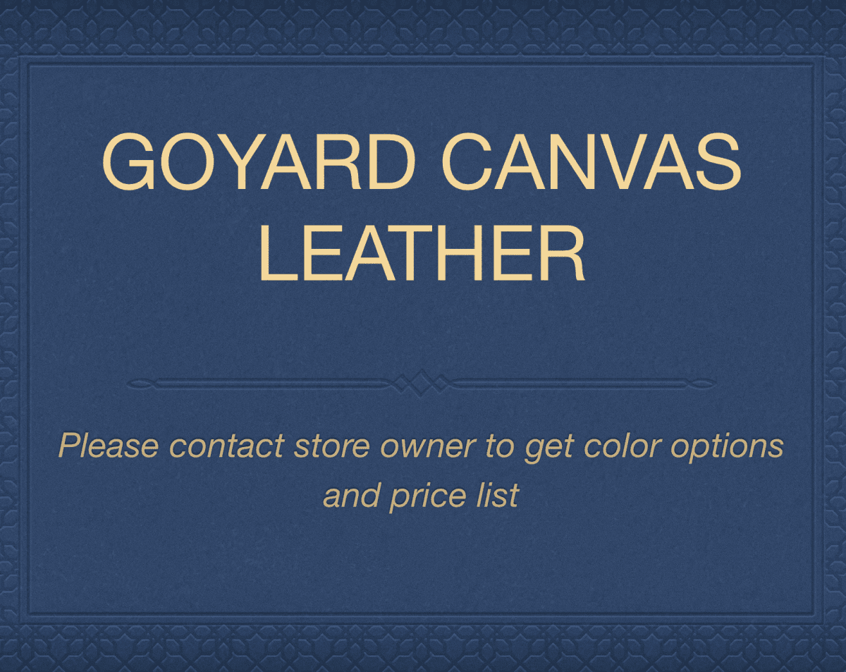 Goyard Canvas Bag Leather Materials for Handmade DIY Crafts Sewing - mingfabricstore
