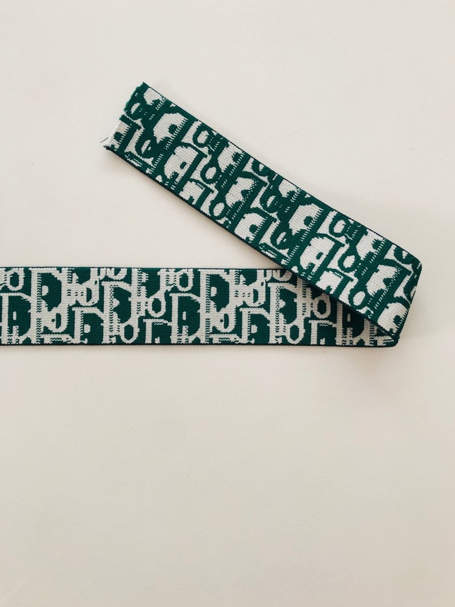 Green Dior Elastic Band - mingfabricstore