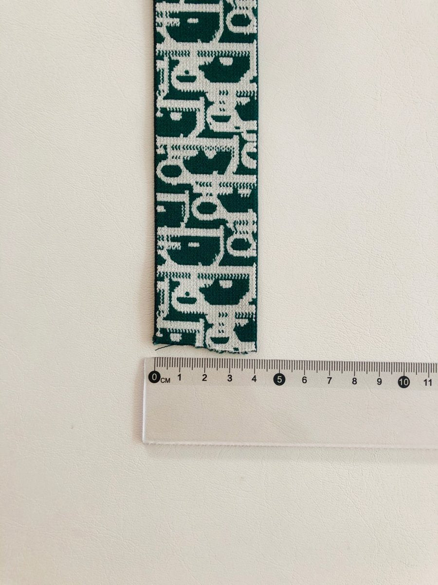Green Dior Elastic Band - mingfabricstore