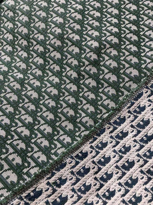 Green Dior Fabric for Custom Shoes Handcraft - mingfabricstore