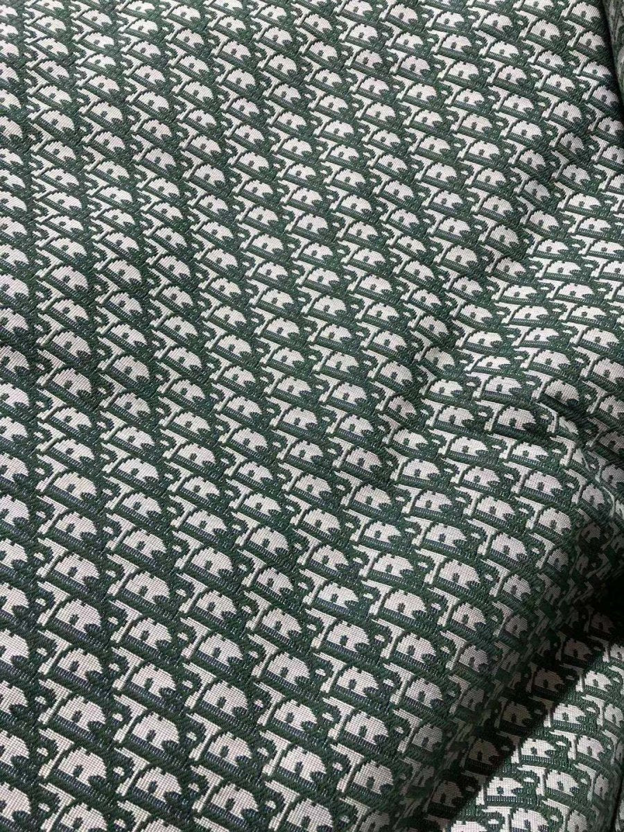 Green Dior Fabric for Custom Shoes Handcraft - mingfabricstore