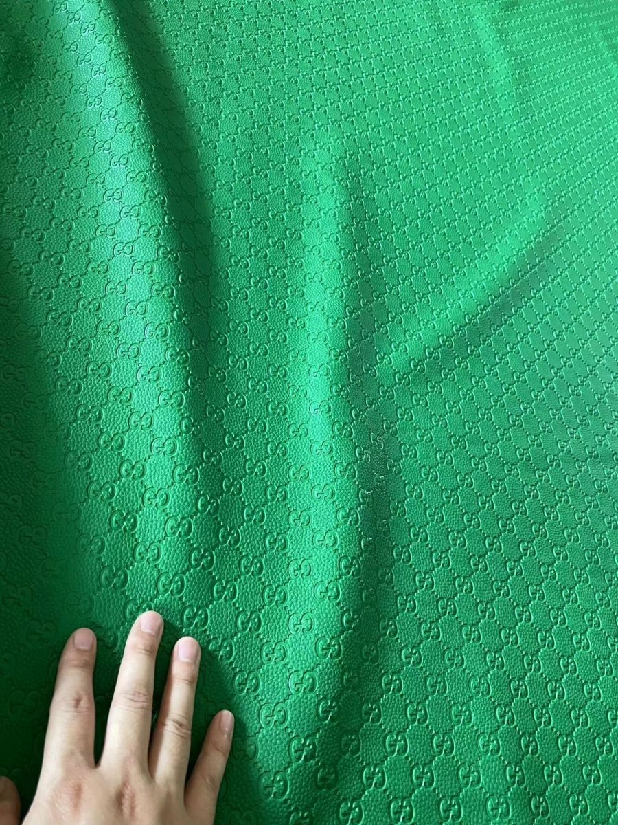 Green Grass Gucci Bag Embossed Car Wrap Leather Shoe Custom - mingfabricstore