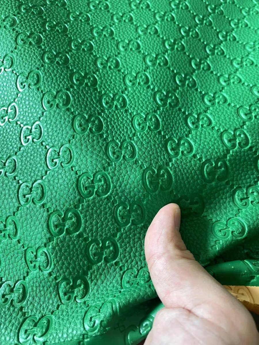 Green Grass Gucci Bag Embossed Car Wrap Leather Shoe Custom - mingfabricstore