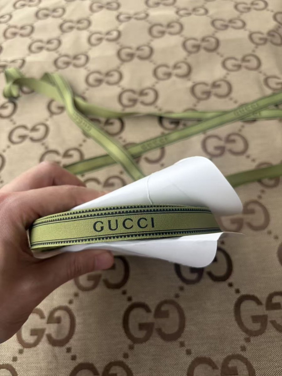 Green Gucci Ribbon for DIY Crafts Gift Wrapping - mingfabricstore