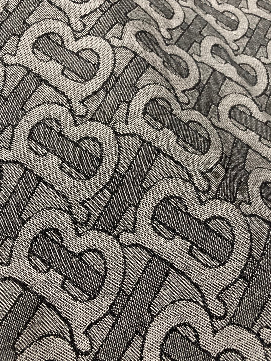 Grey Burberry Denim Fabric for Jacket Clothing Jeans Custom - mingfabricstore