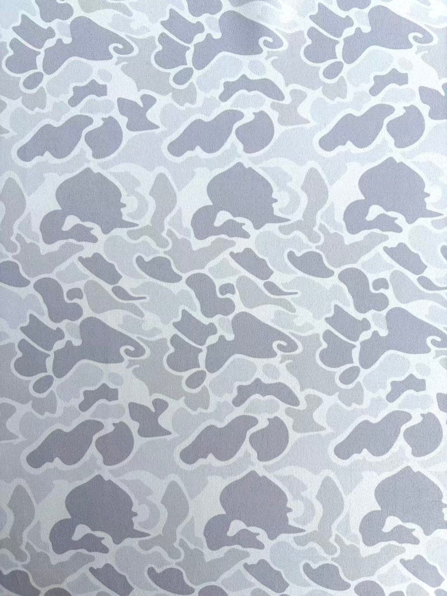 Grey Camo Speaker Pod Suede Fabric DIY Custom Car Headliner Upholstery - mingfabricstore