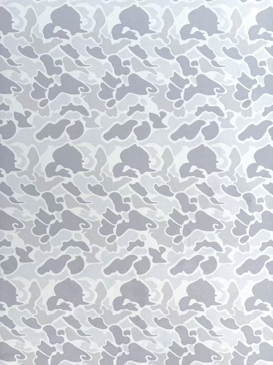 Grey Camo Speaker Pod Suede Fabric DIY Custom Car Headliner Upholstery - mingfabricstore