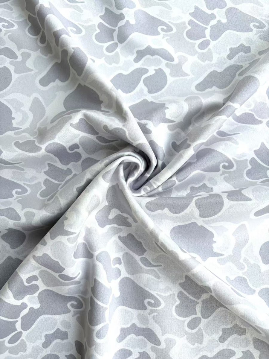 Grey Camo Speaker Pod Suede Fabric DIY Custom Car Headliner Upholstery - mingfabricstore