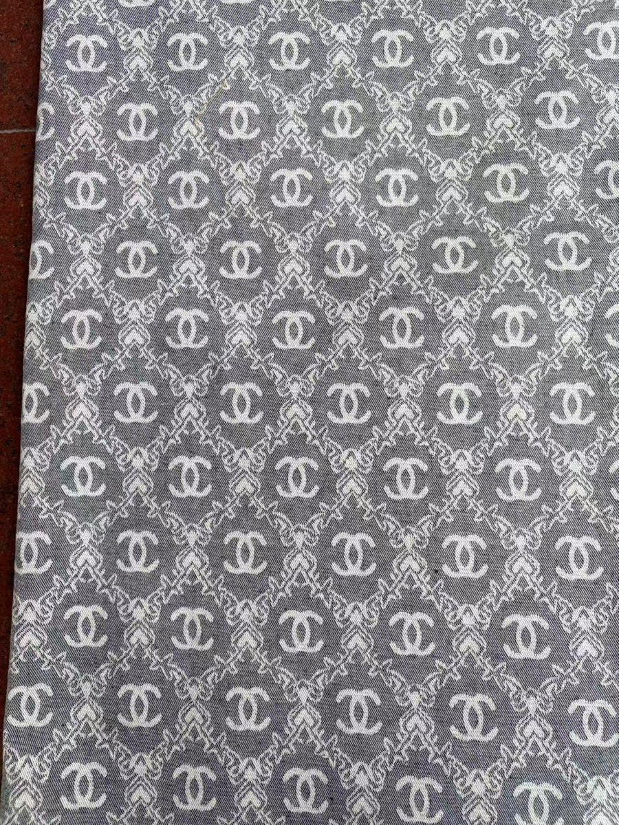 Grey Chanel Jacquard Fabric for DIY Crafts Sneakerhead - mingfabricstore