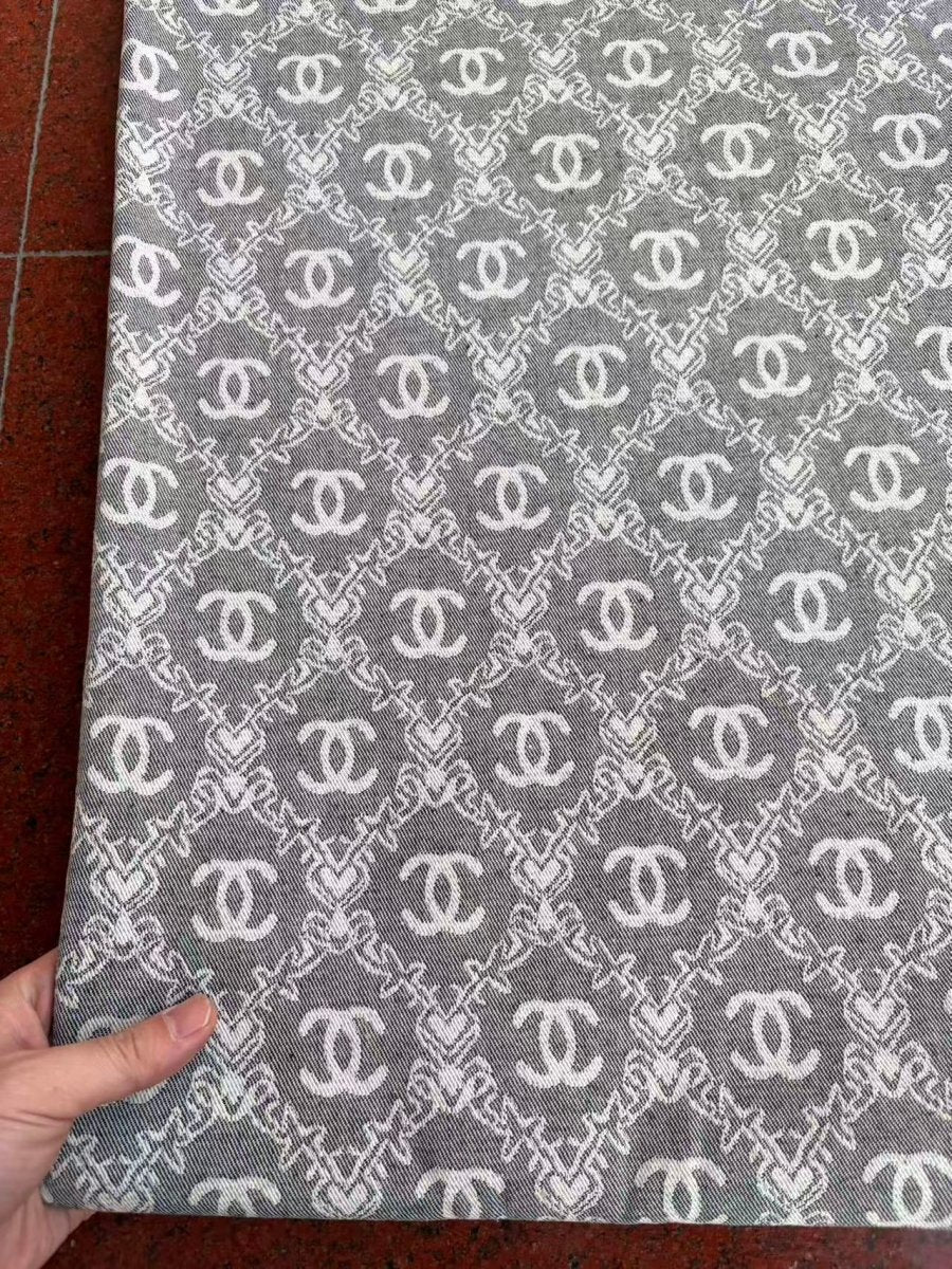 Grey Chanel Jacquard Fabric for DIY Crafts Sneakerhead - mingfabricstore