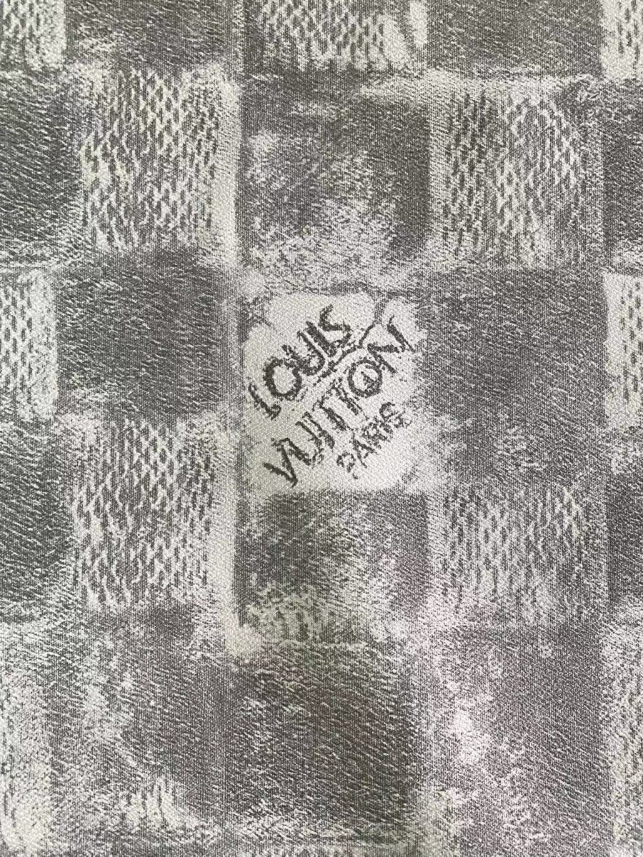 Grey Check LV Louis Vuitton Vinyl for Handmade DIY Crafts Car Upholstery Home Decor - mingfabricstore