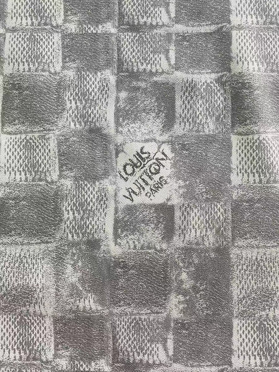 Grey Check LV Louis Vuitton Vinyl for Handmade DIY Crafts Car Upholstery Home Decor - mingfabricstore