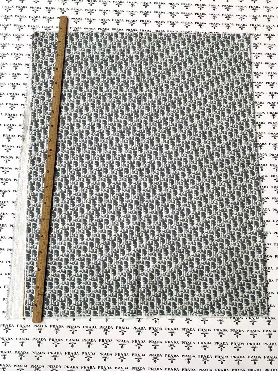 Grey Dior Cotton Sewing Fabric Sold by Yard for Handmade DIY Projects - mingfabricstore