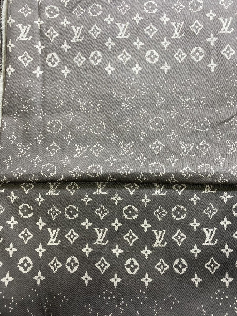 Grey LV Gradient Cotton Fabric for Clothing DIY Crafts Handmade Sold by Yard - mingfabricstore