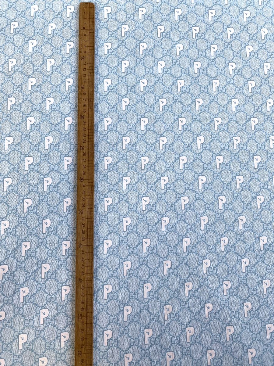 Gucci Palace Collab Faux Leather Designer Fabric for Custom Handmade Sewing Project - mingfabricstore
