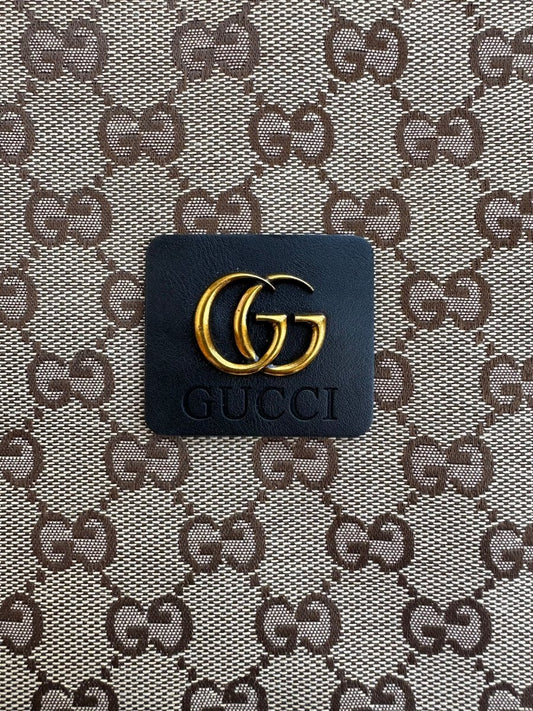 Gucci Vintage Leather Tag Label Patch for Handmade Crafts DIY - mingfabricstore