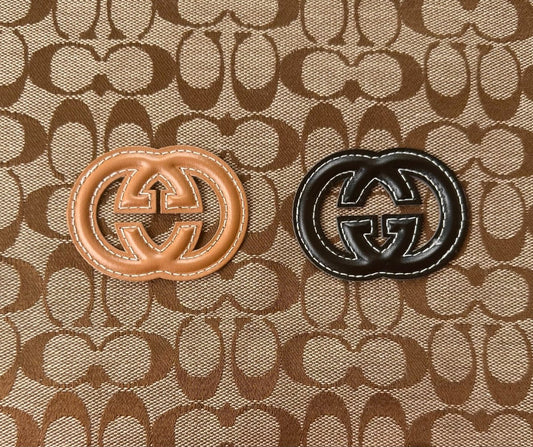 Gucci Vintage Leather Tag Label Patch for Handmade Crafts DIY - mingfabricstore