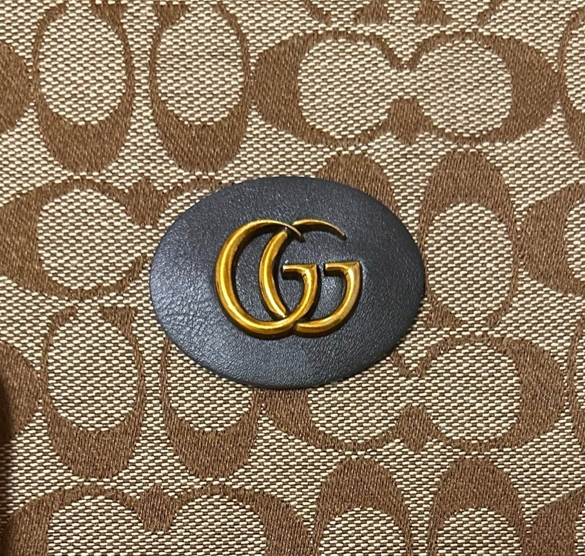 Gucci Vintage Leather Tag Label Patch for Handmade Crafts DIY - mingfabricstore