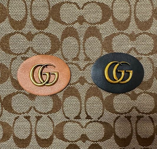 Gucci Vintage Leather Tag Label Patch for Handmade Crafts DIY - mingfabricstore