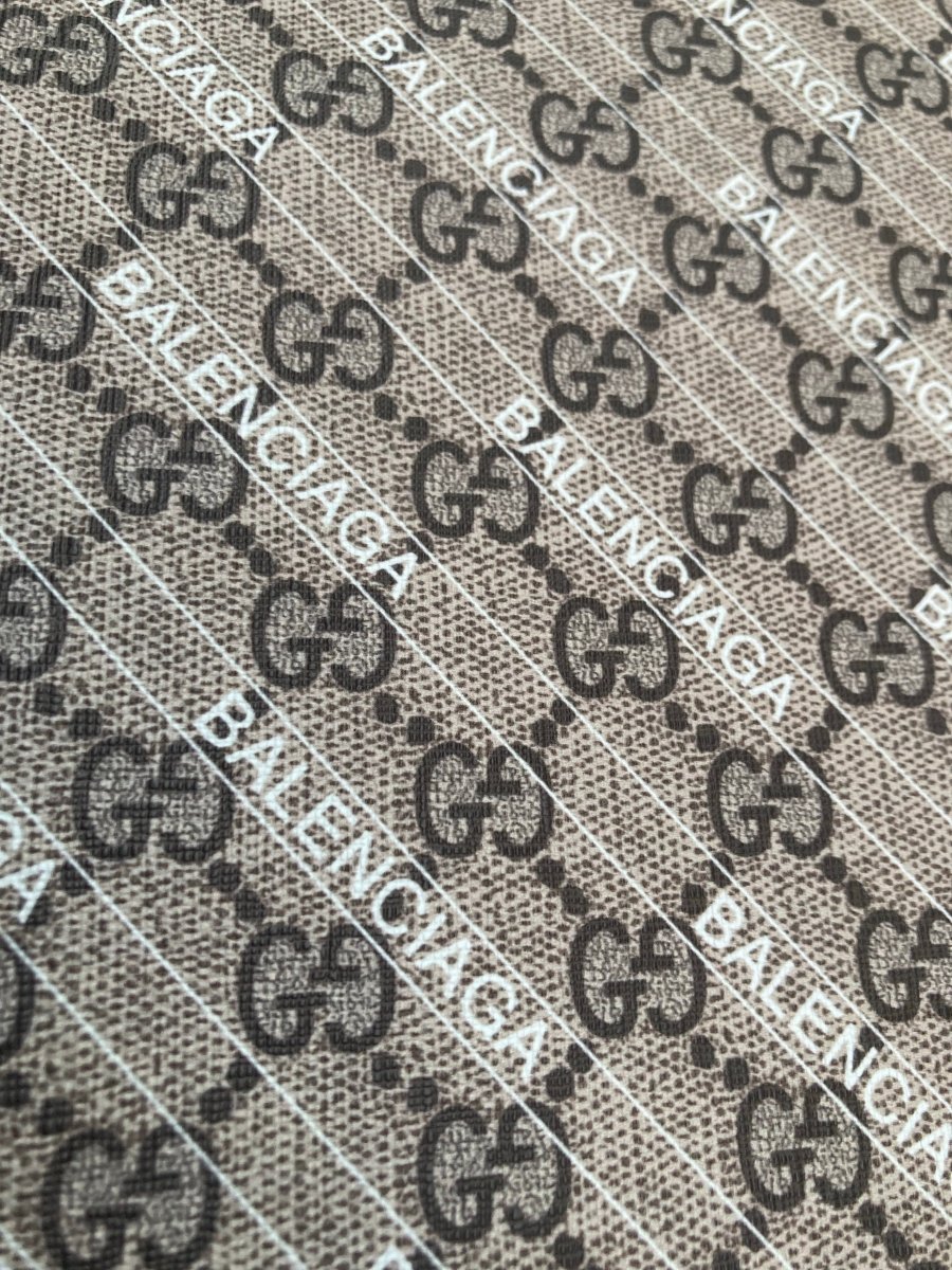 Handcraft Leather GG BALENCIAGA Vinyl for Custom Sneakers - mingfabricstore