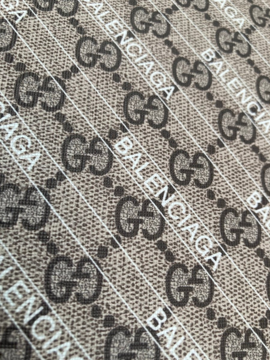 Handcraft Leather GG BALENCIAGA Vinyl for Custom Sneakers - mingfabricstore