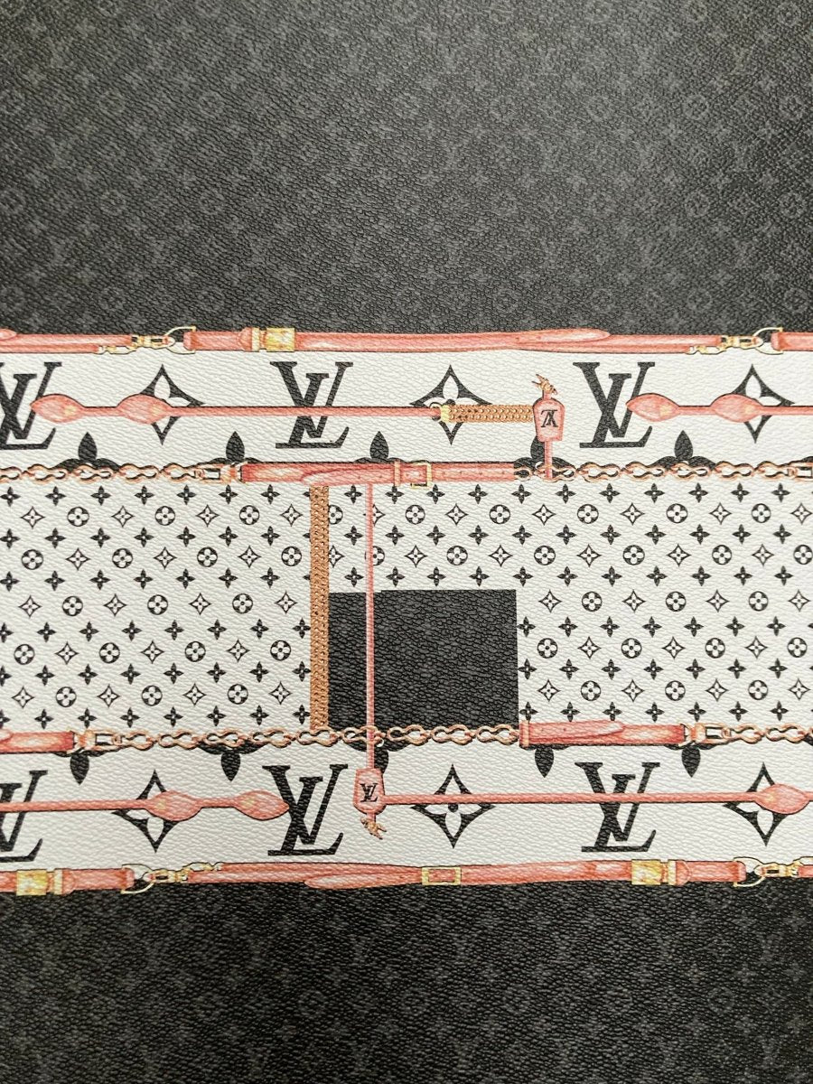 Handmade Bag Trending LV Vinyl Leather Fabric for Custom Sewing - mingfabricstore