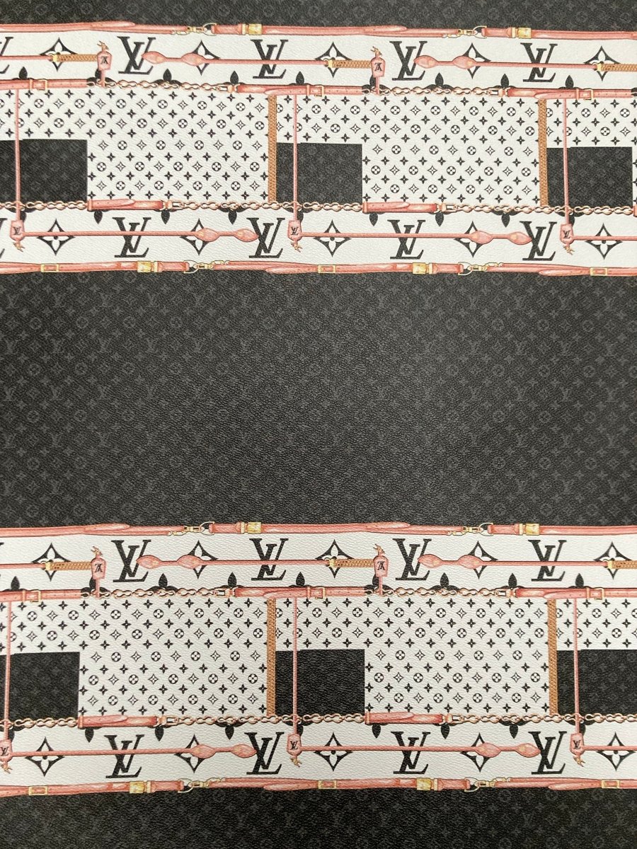 Handmade Bag Trending LV Vinyl Leather Fabric for Custom Sewing - mingfabricstore
