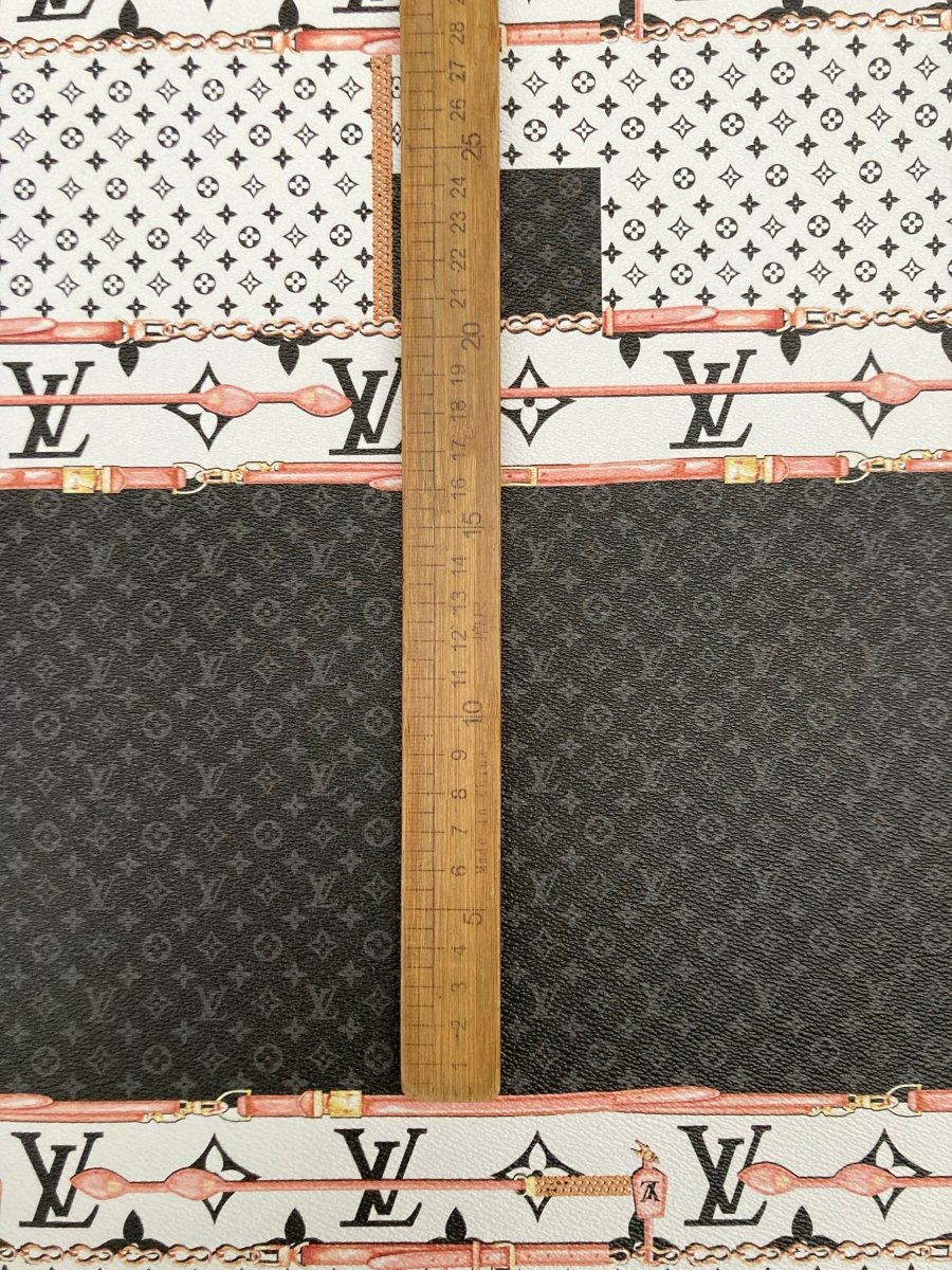 Handmade Bag Trending LV Vinyl Leather Fabric for Custom Sewing - mingfabricstore