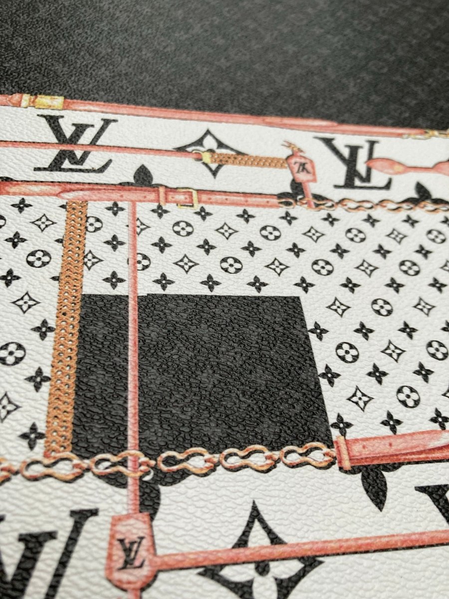 Handmade Bag Trending LV Vinyl Leather Fabric for Custom Sewing - mingfabricstore