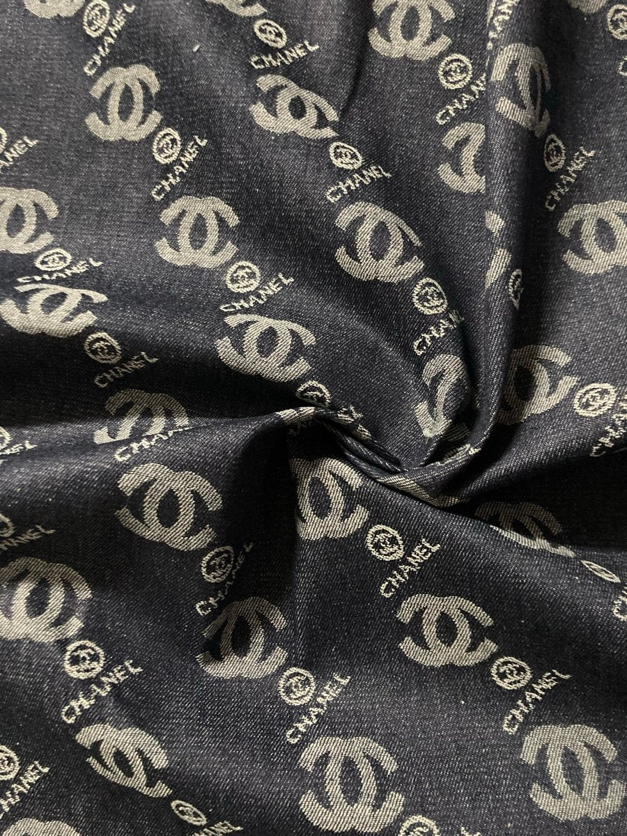 Handmade Chanel Denim Fabric for Custom Jeans - mingfabricstore