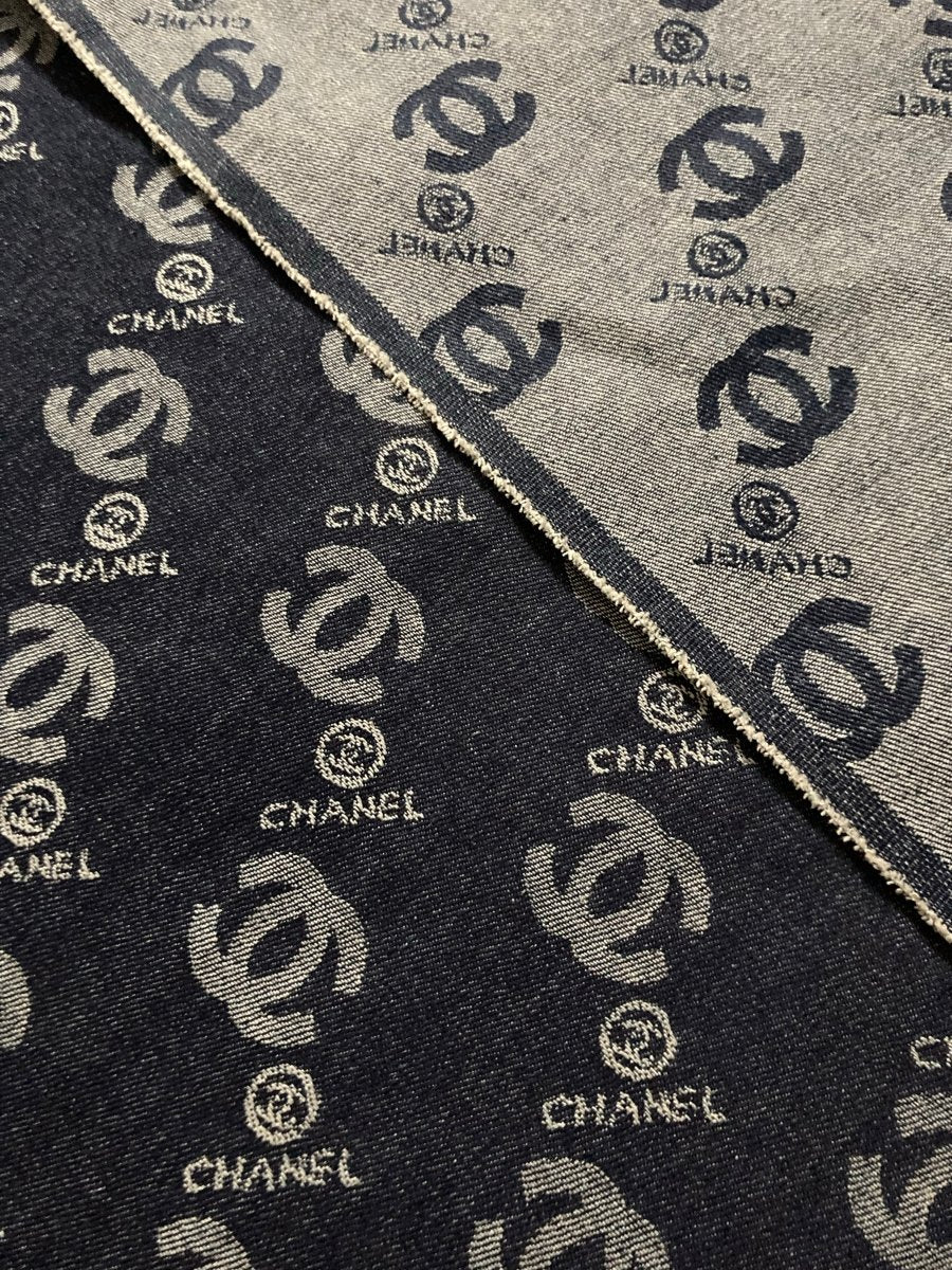 Handmade Chanel Denim Fabric for Custom Jeans - mingfabricstore