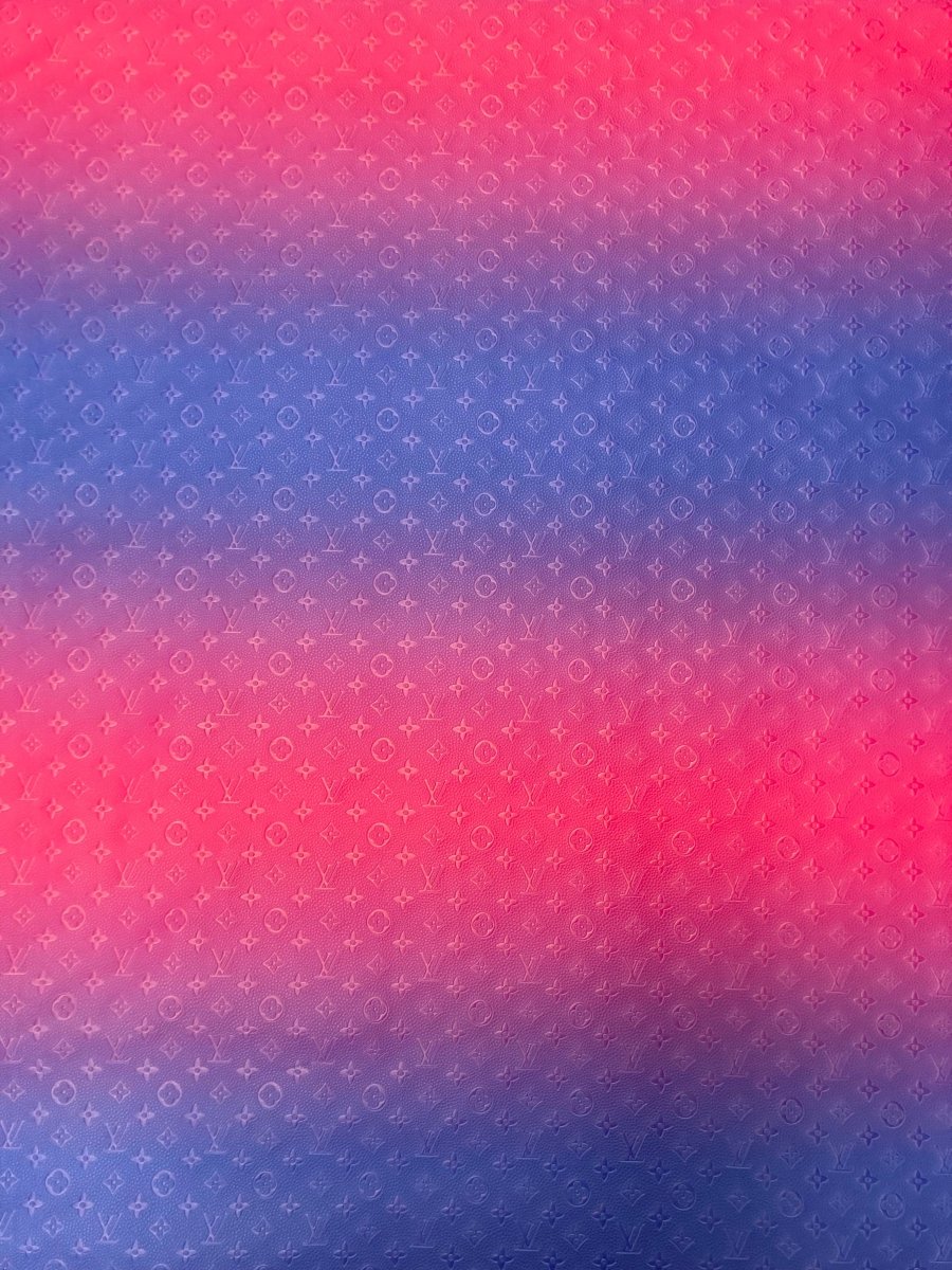 Handmade Crafting Vinyl Ombré LV Leather for Upholstery - mingfabricstore